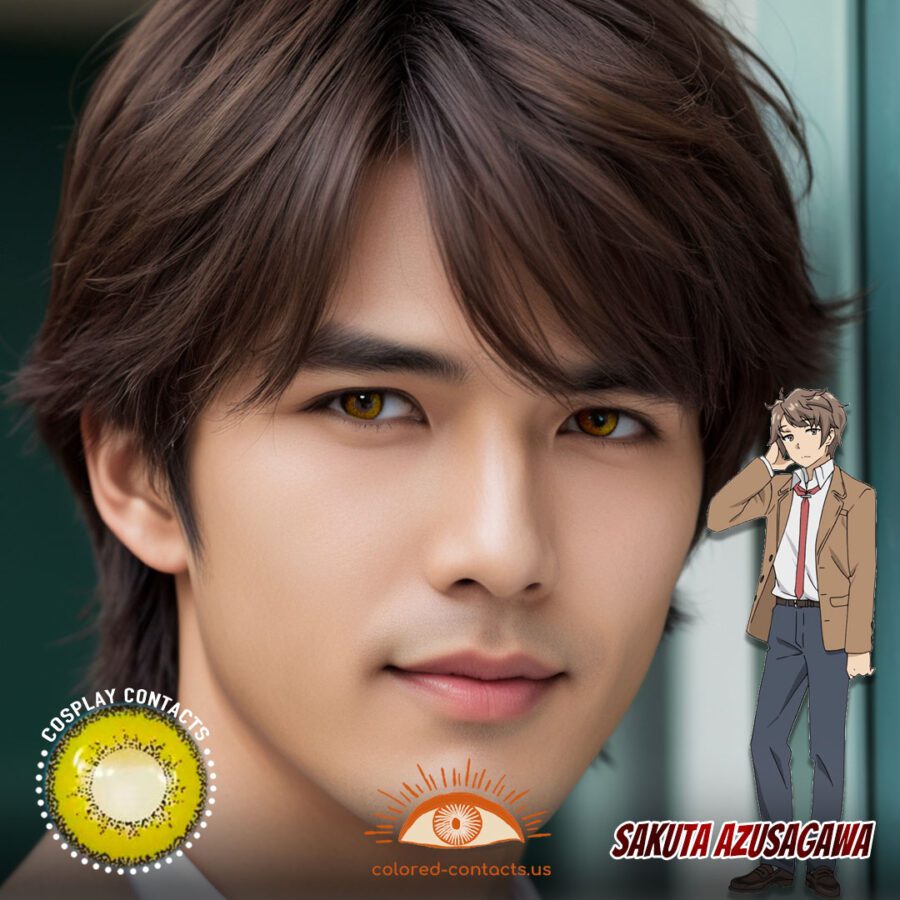 Sakuta Azusagawa Cosplay Brown Contact Lenses