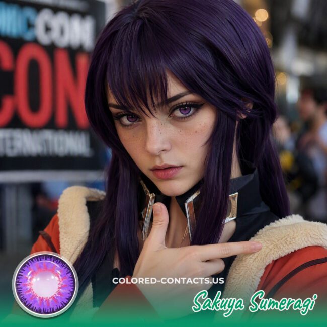 CG: Sakuya Sumeragi Cosplay Violet Contact Lenses