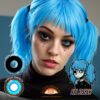 Sally Face: Sal Fisher Cosplay Blue And Black Contact Lenses - Colored Contacts Sal Fisher Cosplay Blue And Black Contact Lenses
