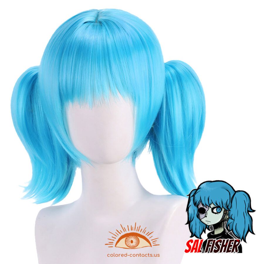 Sal Fisher Cosplay Wig - Blue Wig