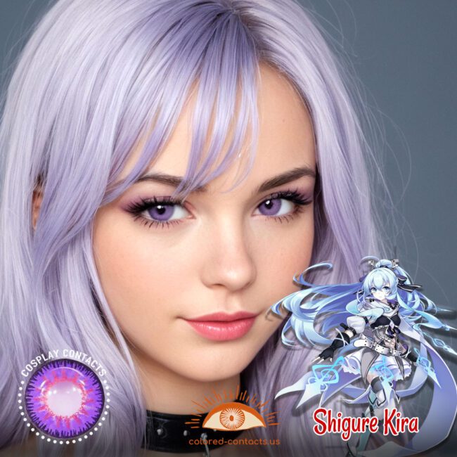 Shigure Kira Cosplay Purple Contact Lenses