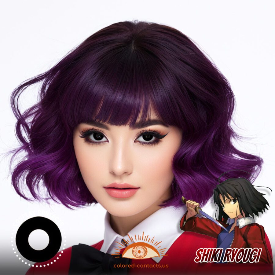 Shiki Ryougi Cosplay Black Contact Lenses