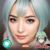 Shino Asada Cosplay Opal Green Contact Lenses