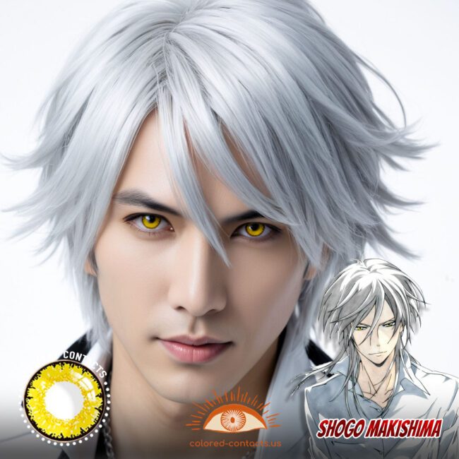 Shogo Makishima Cosplay Yellow Contact Lenses