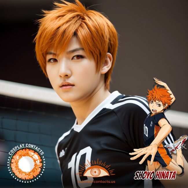 Shoyo Hinata Cosplay Orange Contact Lenses