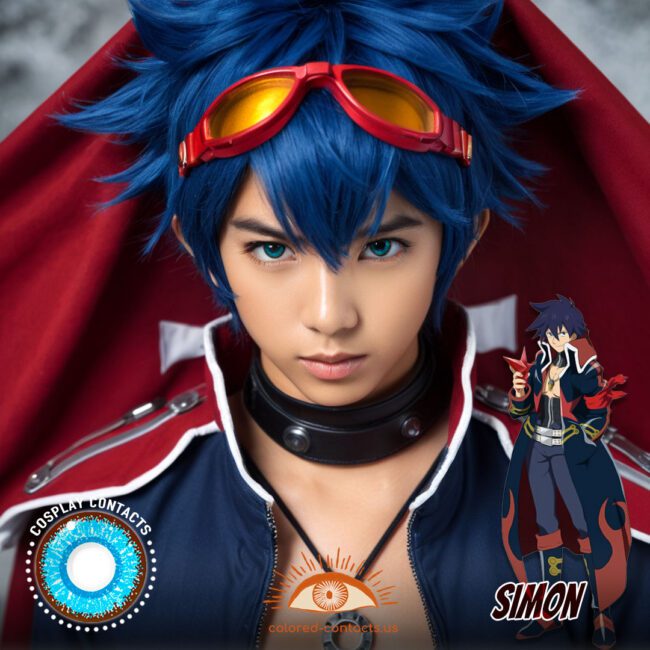 Simon Cosplay Blue Contact Lenses