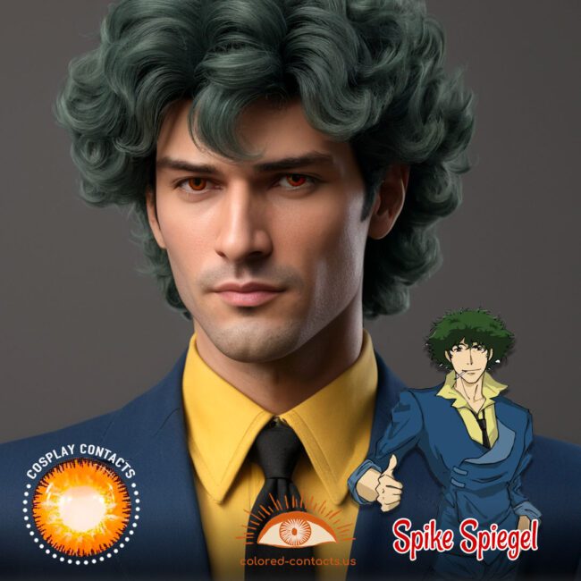 Spike Spiegel Cosplay Brown Contact Lenses