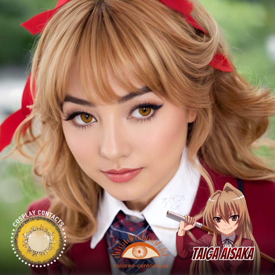 Taiga Aisaka Cosplay Brown Contact Lenses