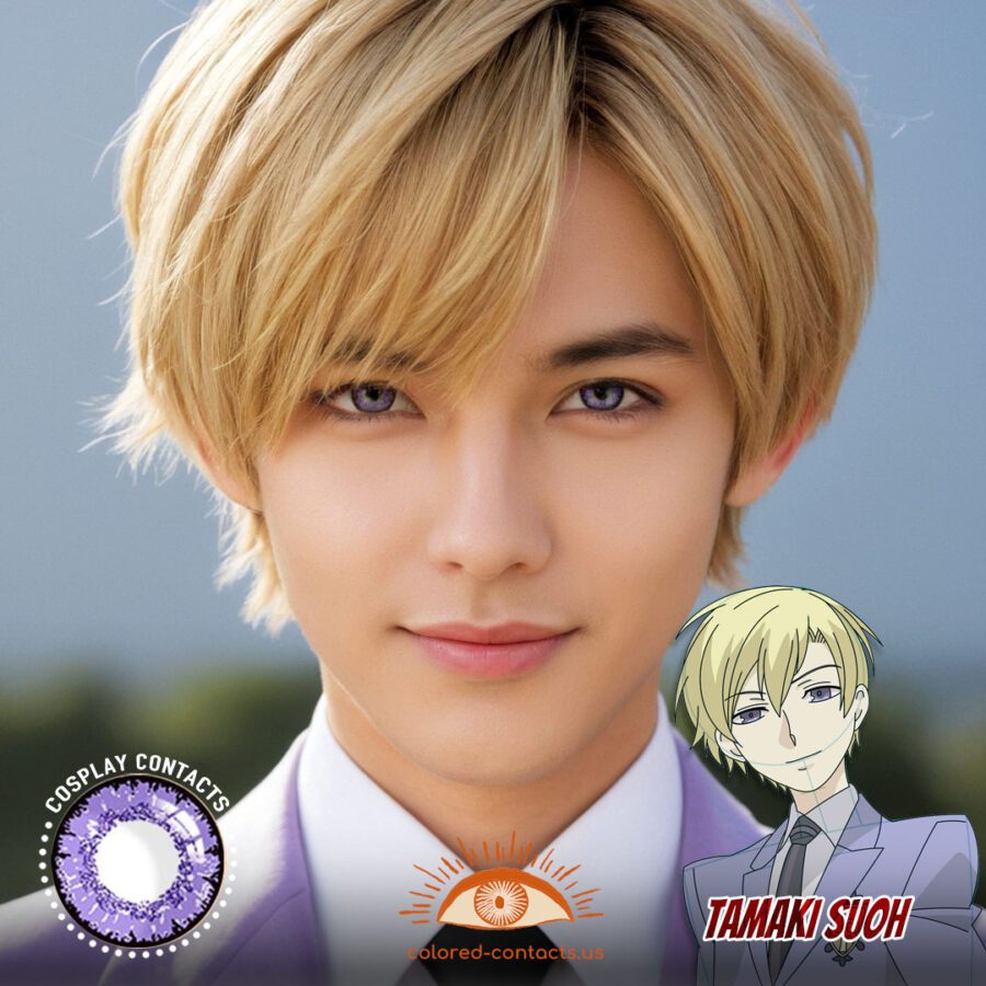 Tamaki Suoh Cosplay Violet Contact Lenses