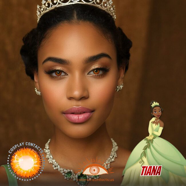 Tiana Cosplay Brown Contact Lenses