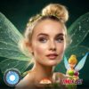 Peter Pan: Tinker Bell Cosplay Blue Contact Lenses - Colored Contacts Tinker Bell Cosplay Blue Contact Lenses