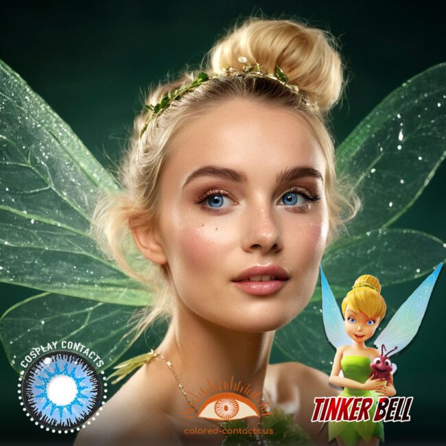 Tinker Bell Cosplay Blue Contact Lenses