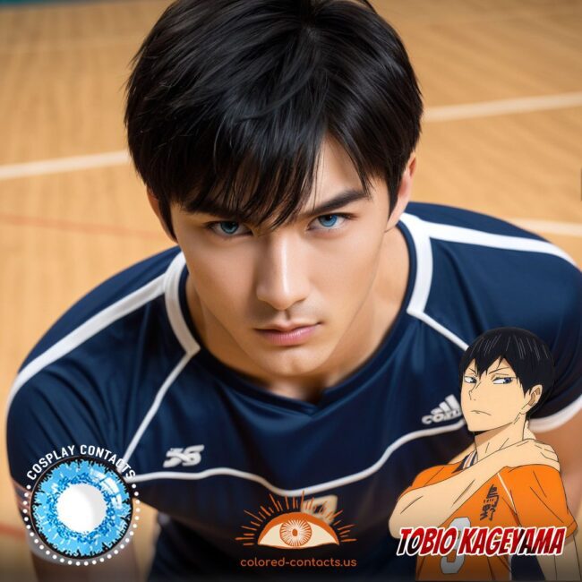 Tobio Kageyama Cosplay Blue Contact Lenses