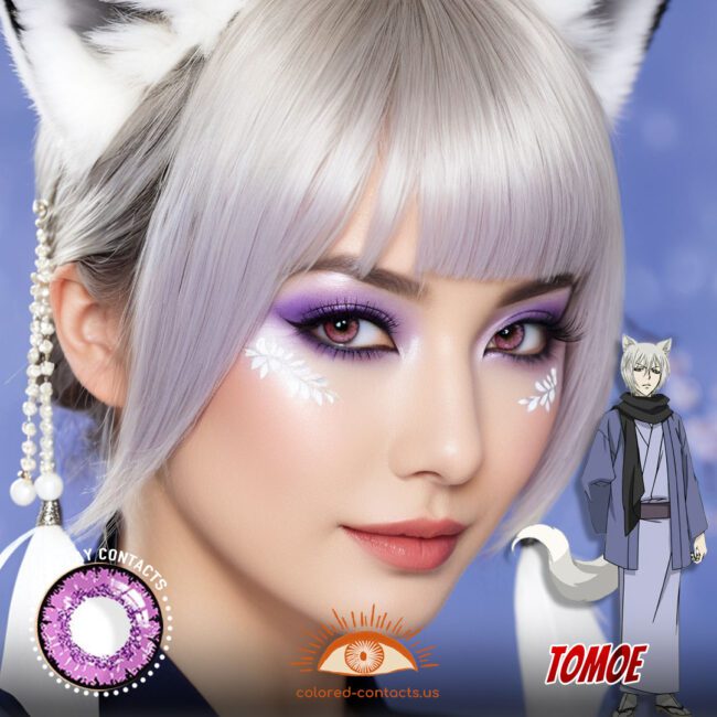 Tomoe Cosplay Violet Contact Lenses