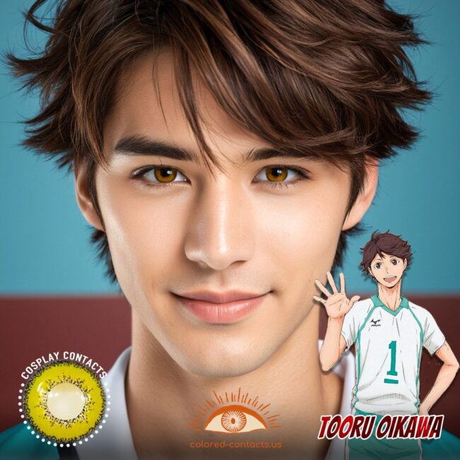 Tooru Oikawa Cosplay Brown Contact Lenses