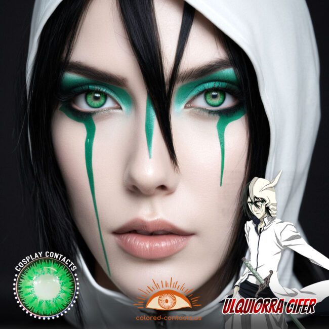 Ulquiorra Cifer Cosplay Green Contact Lenses