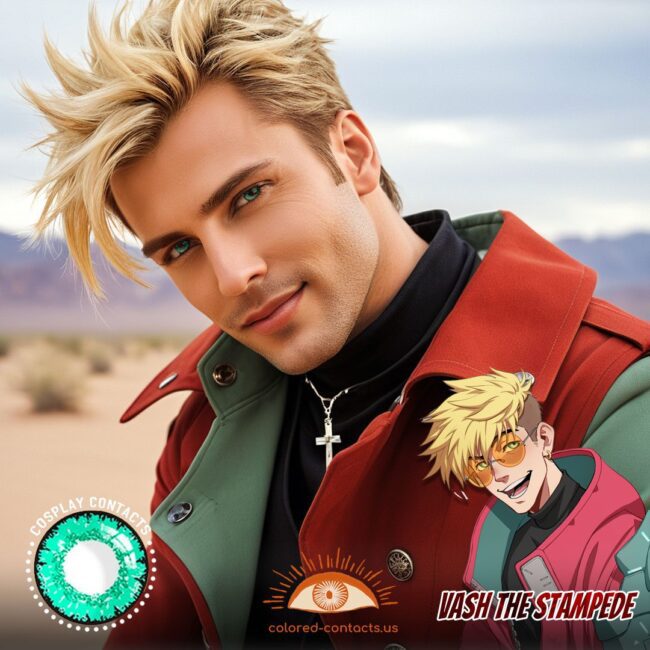 Vash the Stampede Cosplay Opal Green Contact Lenses