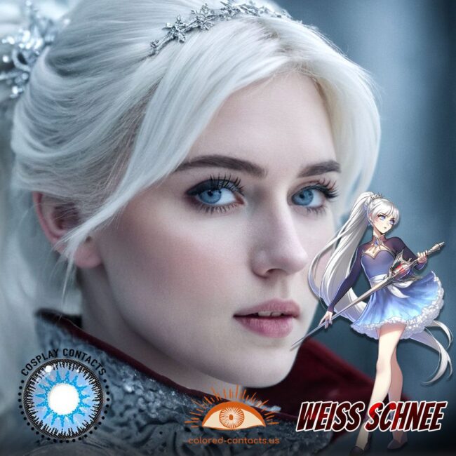 Weiss Schnee Cosplay Blue Contact Lenses
