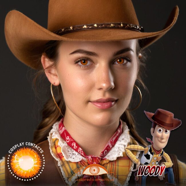 Woody Cosplay Brown Contact Lenses