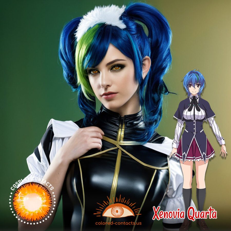 Xenovia Quarta Cosplay Brown Contact Lenses