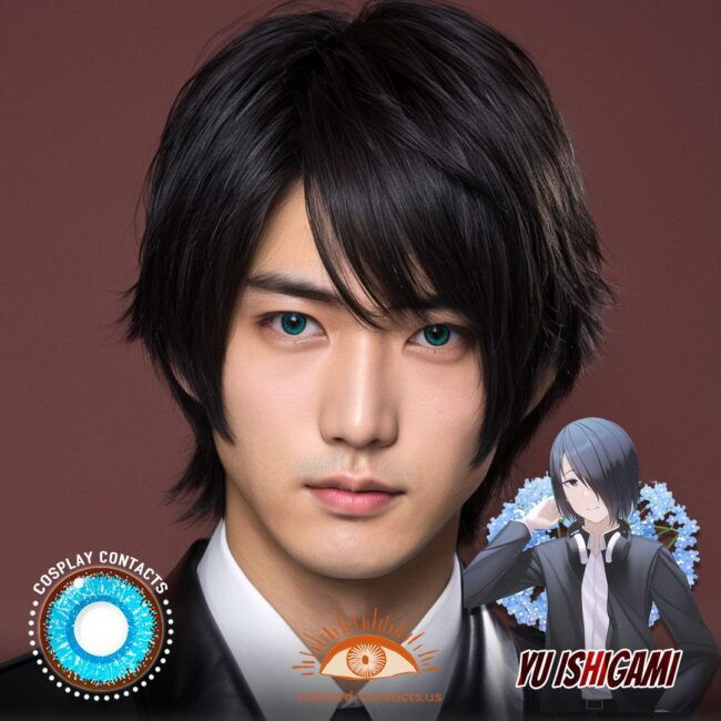 Yu Ishigami Cosplay Blue Contact Lenses