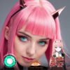 Darling In The Franxx: Zero Two Cosplay Opal Green Contact Lenses - Colored Contacts Zero Two Cosplay Green Contact Lenses