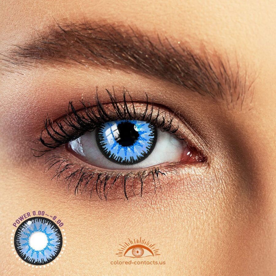 Kill La Kill: Satsuki Kiryuin Cosplay Blue Contact Lenses - Image 2