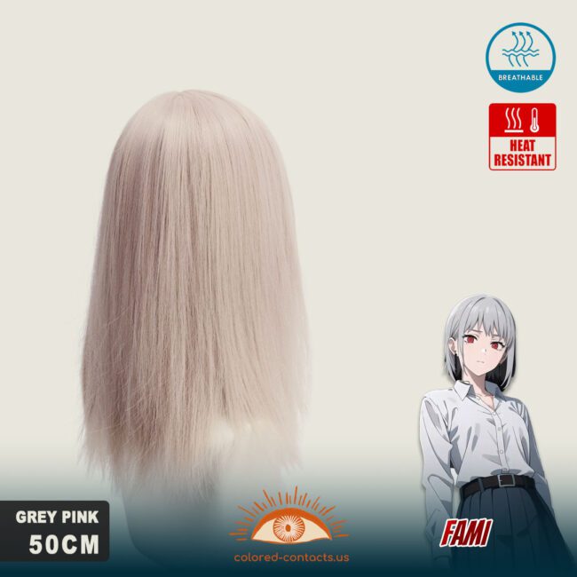 Chainsaw Man: Fami Cosplay Wig - Colored Contacts Chainsaw Man: Fami Cosplay Wig Premium Colored Contact Lenses