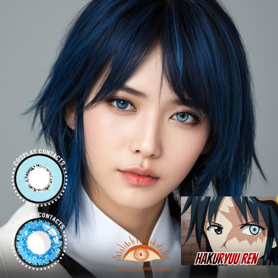 Hakuryuu Ren Cosplay Heterochromia Contact Lenses
