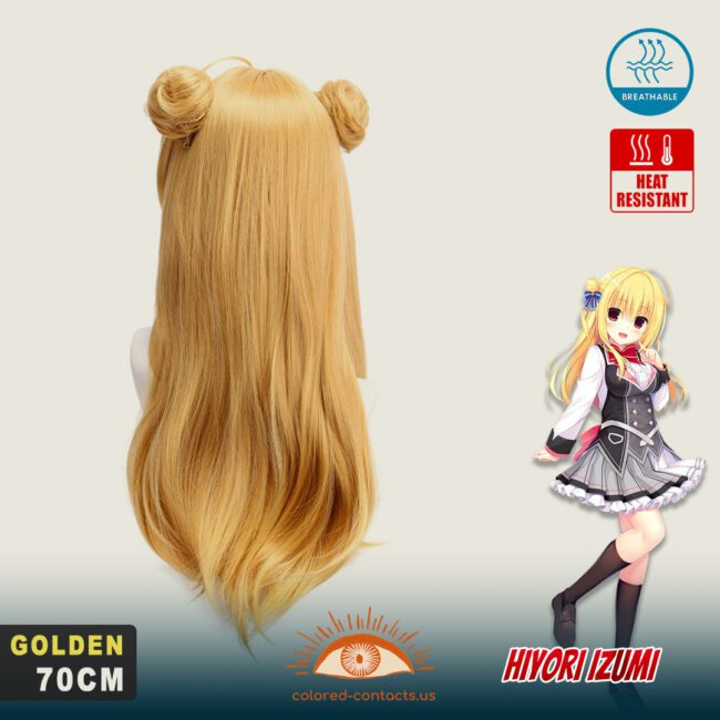 Hamidashi: Hiyori Izumi Cosplay Wig Premium Colored Contact Lenses