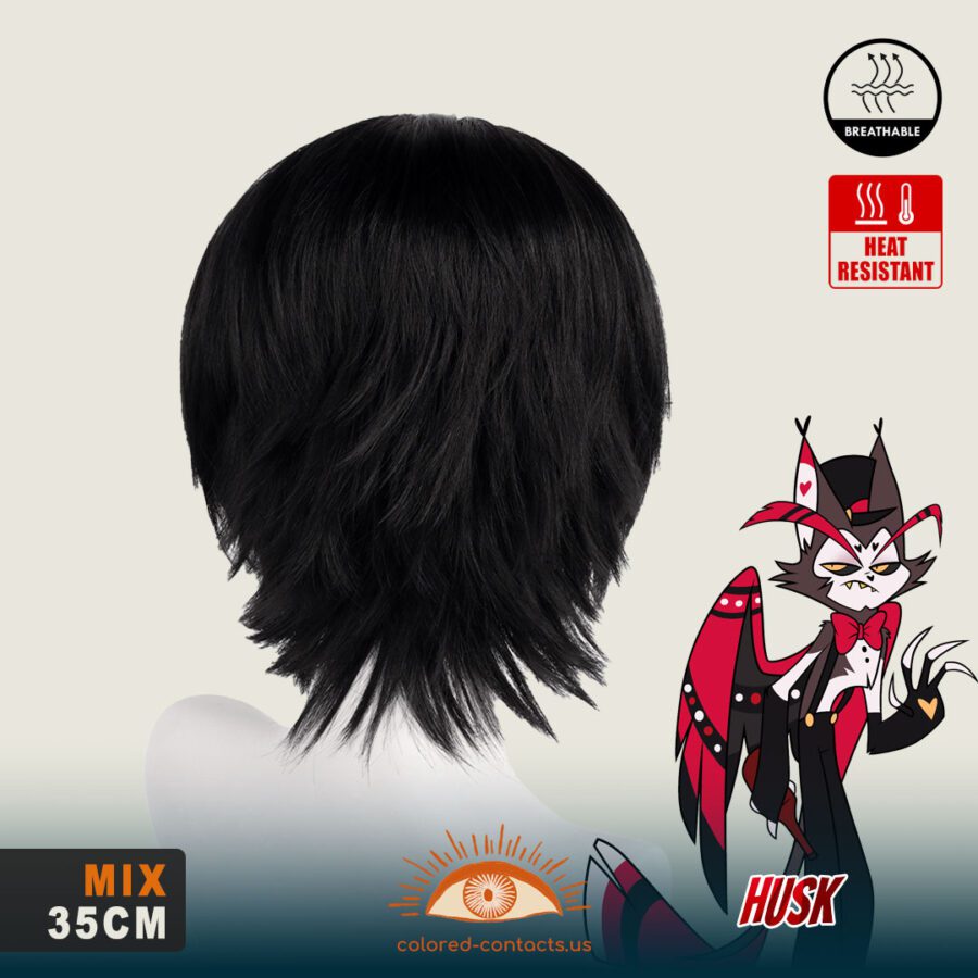Hazbin Hotel: Husk Cosplay Wig - Image 3