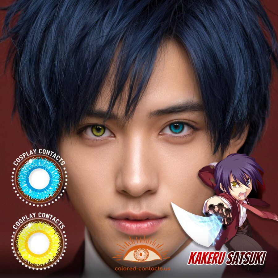 Kakeru Satsuki Cosplay Heterochromia Contact Lenses