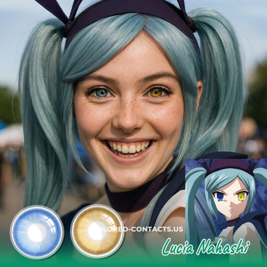 Lucia Nahashi Cosplay Heterochromia Contact Lenses
