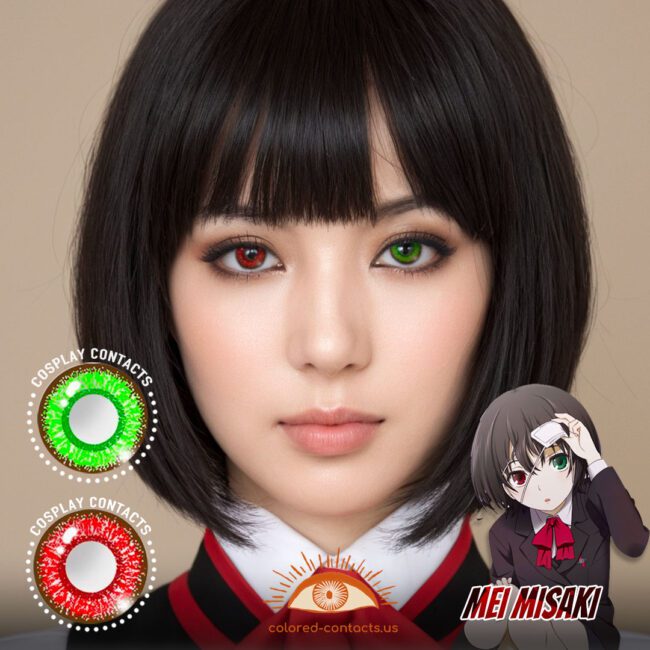 Mei Misaki Cosplay Heterochromia Contact Lenses