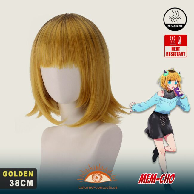 Oshi No Ko: Mem-Cho Cosplay Wig Premium Colored Contact Lenses