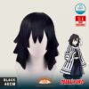 Obanai Iguro Cosplay Wig - Colored Contacts Obanai Iguro Cosplay Wig