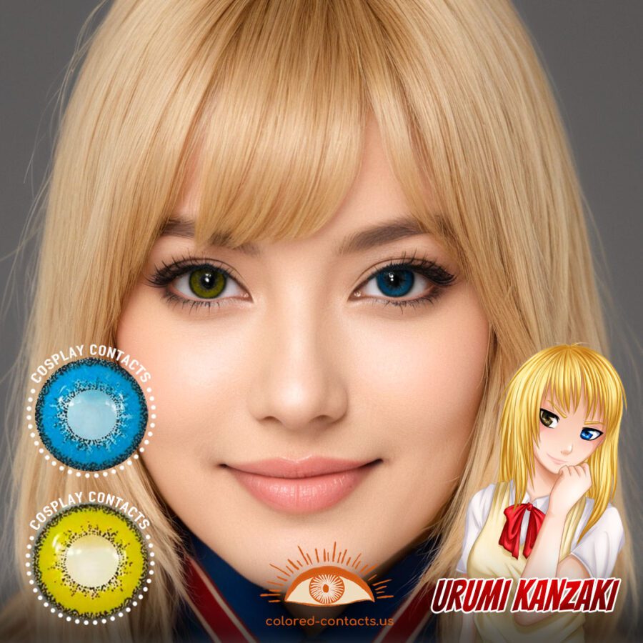Urumi Kanzaki Cosplay Heterochromia Contact Lenses