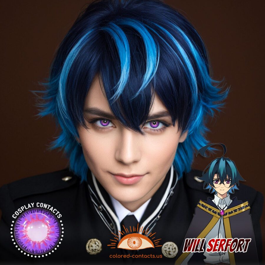 Will Serfort Cosplay Purple Contact Lenses