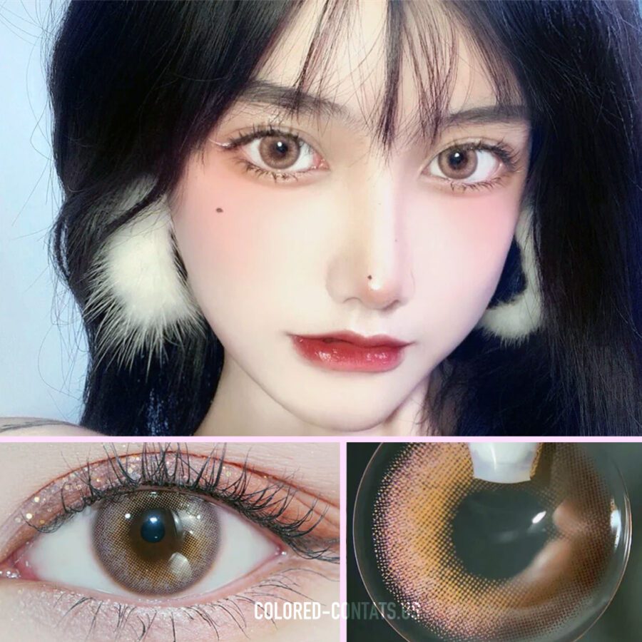 Cocoa Basilic Brown Contact Lenses - Image 3