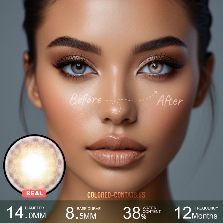 Cocoa Basilic Brown Contact Lenses