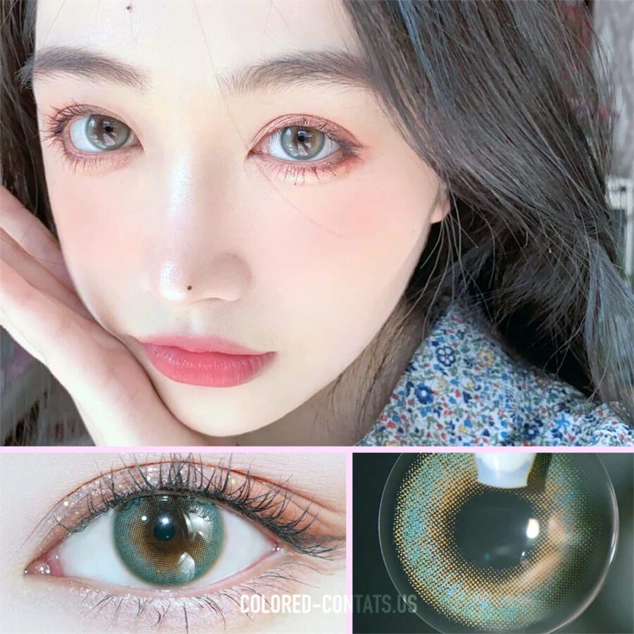 Emerald Basilic Green Contact Lenses - Image 3