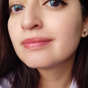 Aurora Dream Galaxy Blue Contact Lenses photo review
