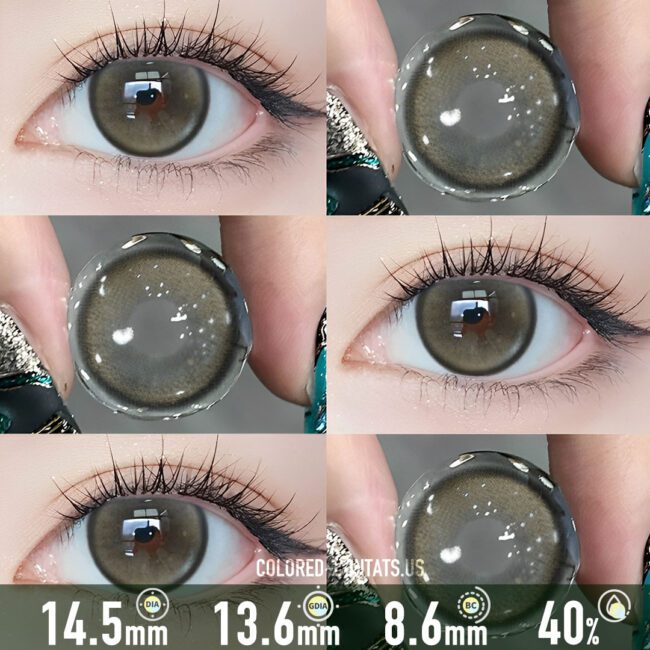 Amber Glow Brown Contact Lenses