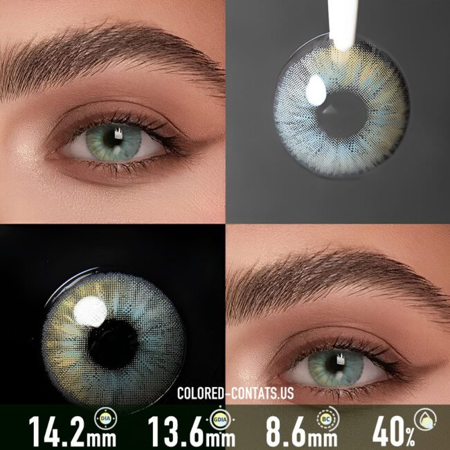 Angeles Blue Grey Contact Lenses