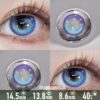 Aurora Dream Galaxy Blue Contact Lenses - Colored Contacts Aurora Dream Galaxy Blue Contact Lenses