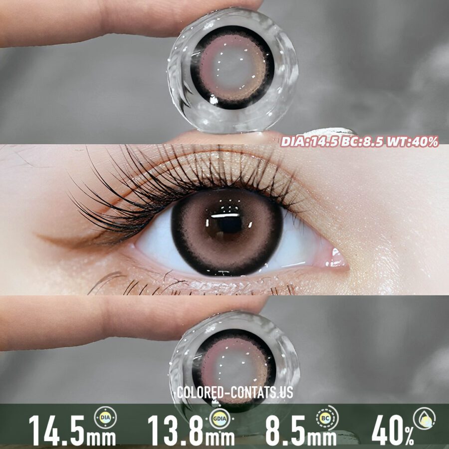 Berry Cream Blush Contact Lenses