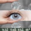 Cloudy Sky Blue Gray Contact Lenses - Colored Contacts Cloudy Sky Blue Gray Contact Lenses