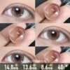 Creamy Tea Blossom Pink Contact Lenses - Colored Contacts Creamy Tea Blossom Pink Contact Lenses