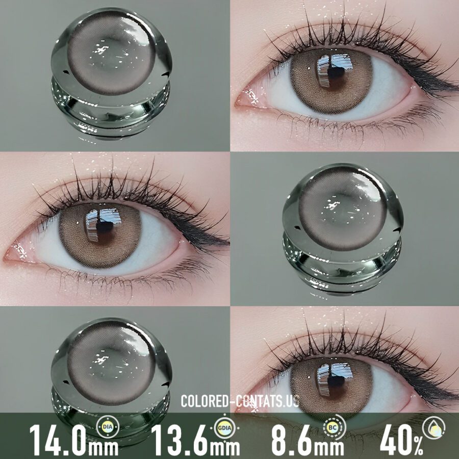 Crystal Peach Bloom Pink Contact Lenses