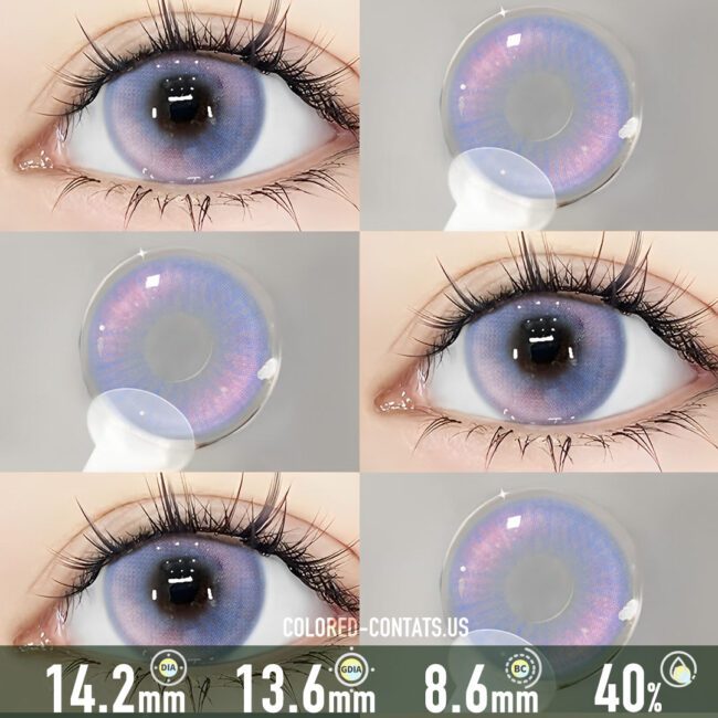 Dreamy Champagne Violet Contact Lenses